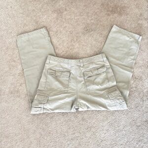 Eddie Bauer Tan White Cargo Pants